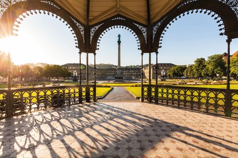 Schlossplatz Stuttgart Pavillon | © Stuttgart-Marketing GmbH, Werner Dieterich