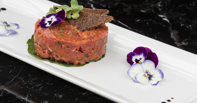 Wyndham Hotel Stuttgart Airport Messe Restaurant Rindertartar